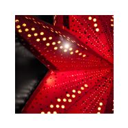 Solight LED vánoční hvězda červená, závěsná, 60cm, 20x LED, 2x AA - 1V263 - 4