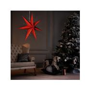 Solight LED vánoční hvězda červená, závěsná, 60cm, 20x LED, 2x AA - 1V263 - 6