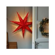 Solight LED vánoční hvězda červená, závěsná, 60cm, 20x LED, 2x AA - 1V263 - 7