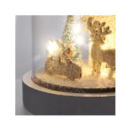 Solight LED vánoční dekorace, zasněžená krajina s domkem, 18cm, 10x LED, 2x AAA - 1V264 - 3