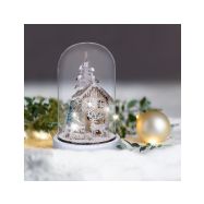 Solight LED vánoční dekorace, zasněžená krajina s domkem, 18cm, 10x LED, 2x AAA - 1V264 - 5