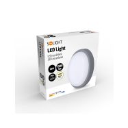 Solight LED venkovní osvětlení kulaté, 20W, 1500lm, 4000K, IP54, 20cm, šedá barva - WO750-G - 7