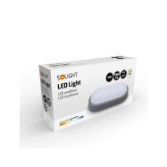 Solight LED venkovní osvětlení oválné, 20W, 1500lm, 4000K, IP54, 26cm, šedá barva - WO749-G - 8