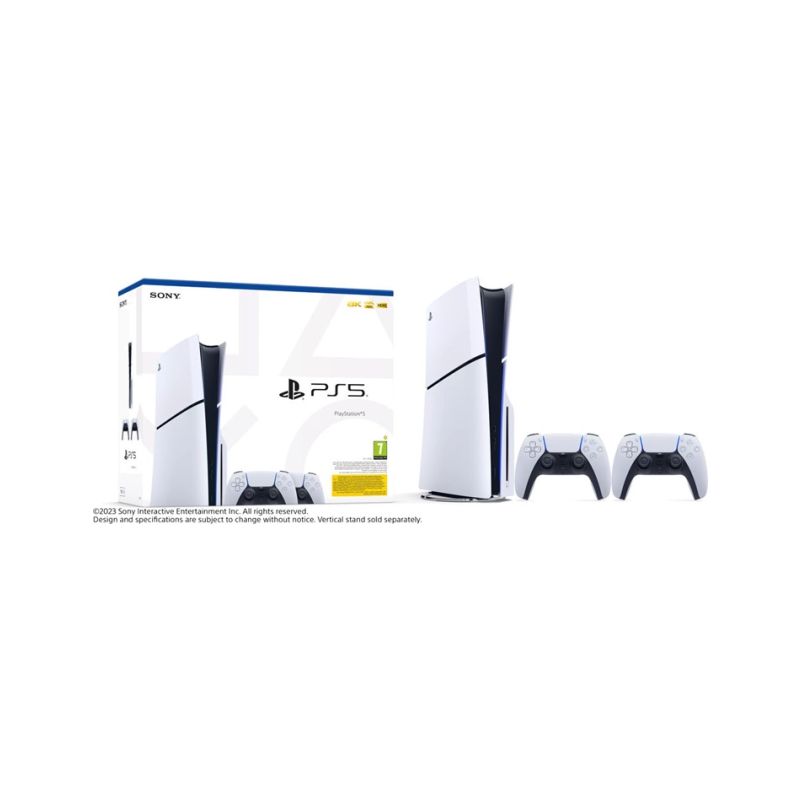 PS5 - PlayStation 5 D + 2x DS5 white - 1