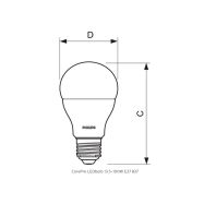 LED žárovka Philips E27 13W/100W A60 2700K    P169012 - 2
