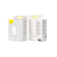 Baseus CCXJ020102 White 3U 17W EU Nabíječka - 5
