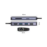 Yenkee YTC 081 - Multiport Hub USB-C 8v1 - 4