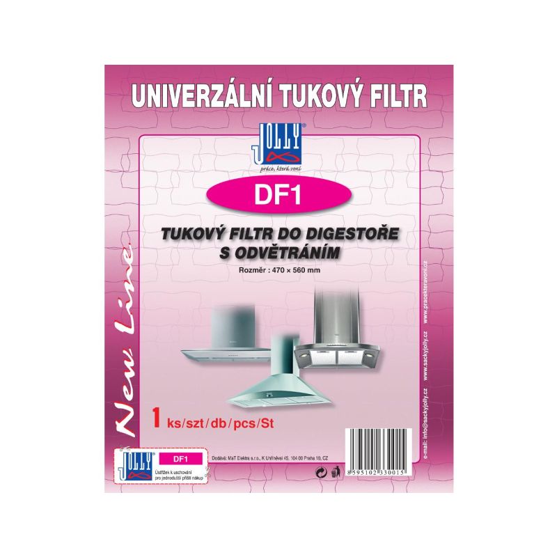 Jolly DF1 tukový filtr do digestoře 470x560mm - 1