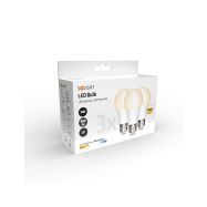 ECOLUX LED žárovka 3-pack, klasický tvar, 10W, E27, 3000K, 270°, 790lm, 3ks v balení - 1