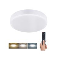 Solight LED osvětlení LECCE s dálkový ovladačem, 50W, 3000lm, 40cm, změna chromatičnosti, stmívatelné, bílá - WO799 - 1