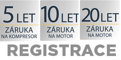 Registrace záruky na motor,kompresor